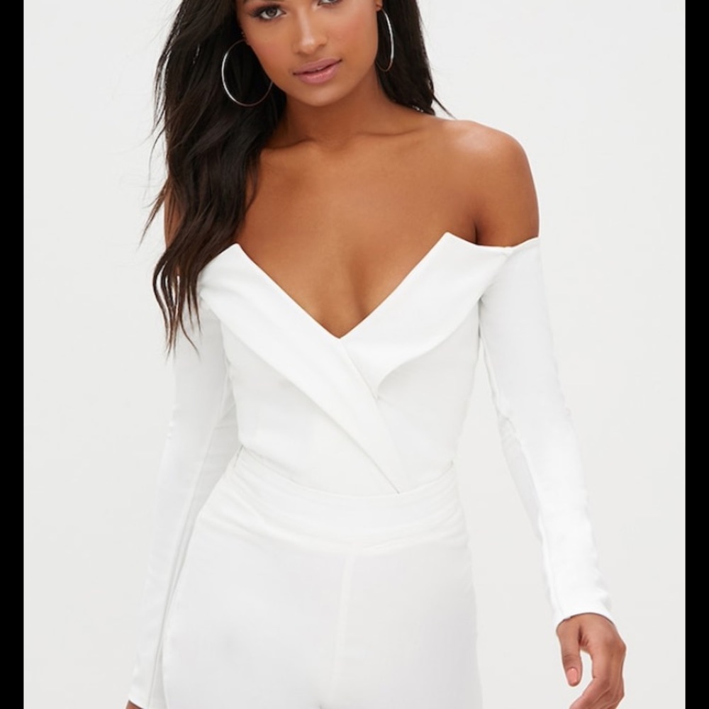 Pretty Little Thing Tux Blazer Bodysuit